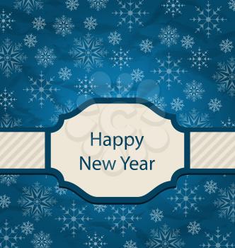 Illustration Congratulation Card for Happy New Year - Vector