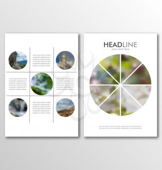 Illustration Business Brochures, Blur Backgrounds. Layout Can Be Used for Design for Poster, Magazine, Flyer - Vector