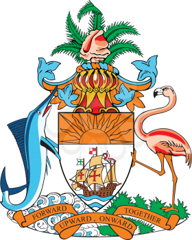 vectorial image of coat of arms of Bahamas