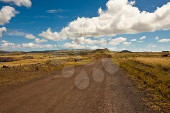 Royalty Free Photo of Easter Island Road