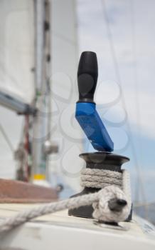 Royalty Free Photo of a Yacht Rigging