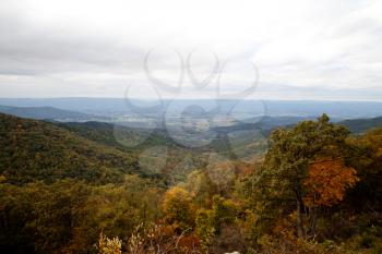 Royalty Free Photo of a Fall Landscape in the Appalachians