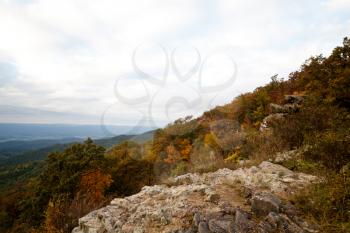 Royalty Free Photo of an Autumn Day in the Appalachians