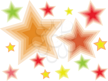 Royalty Free Clipart Image of a Star Background