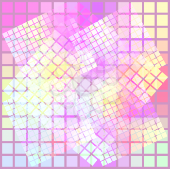 Royalty Free Clipart Image of a Fusion Background of Cubes