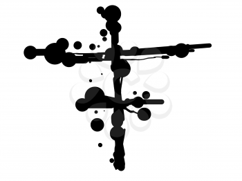 Cross symbol - Hand drawn vector abc