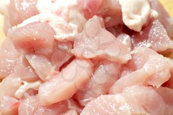 raw chicken meat on plate background 