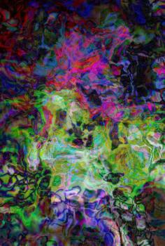 abstract background, color painted bended lines mixed colors