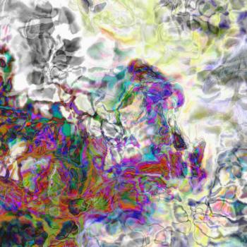 digital background illustration with paint strokes and splashes