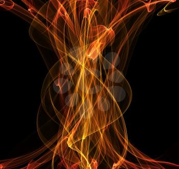 Royalty Free Clipart Image of a Flame