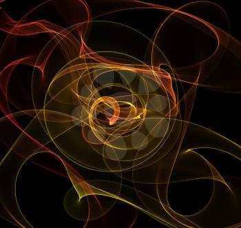 Royalty Free Clipart Image of a Flame