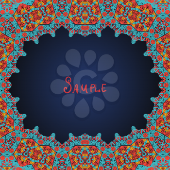 Arabian style frame for text.