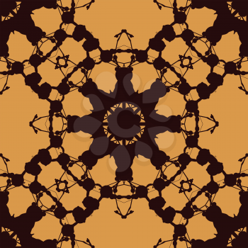 Rorschach inkblot test vector design. Abstract seamless pattern. For fabric, wallpaper, print, warping paper.