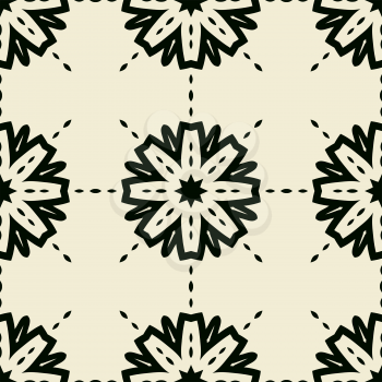 Stylized abstract seamless tiled wallpaper.
