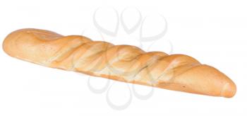 long loaf isolated on white background
