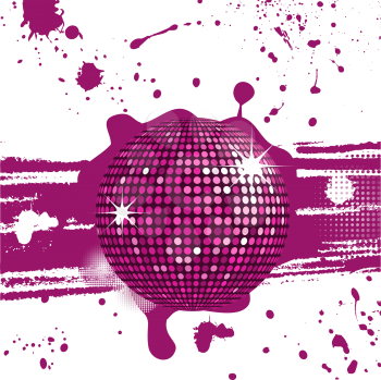 Royalty Free Clipart Image of an Abstract Mirror Ball Background