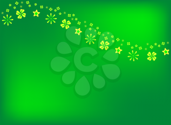Royalty Free Clipart Image of a Spring Floral Background