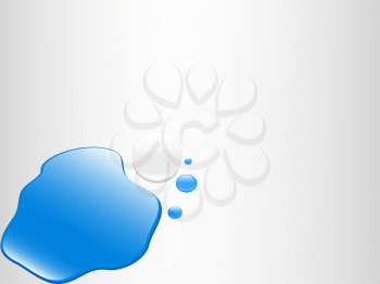 Royalty Free Clipart Image of a Water and Pearl Background