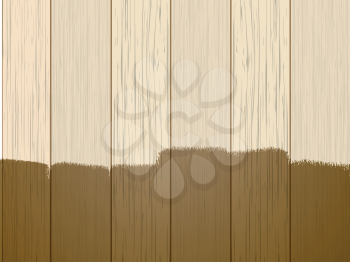wooden background with brown varnish paint strokes