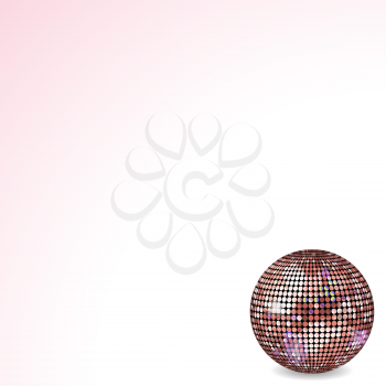 Disco Ball Background in Metallic Pink
