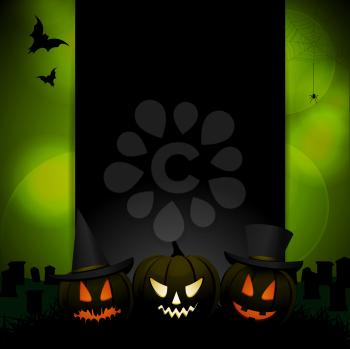 Royalty Free Clipart Image of a Halloween Background