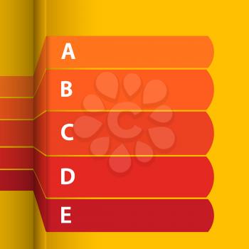 Red and Yellow Blank Paper Stripes Infographic 