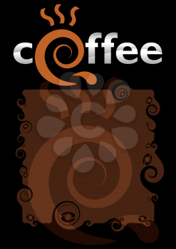 Royalty Free Clipart Image of a Coffee Background