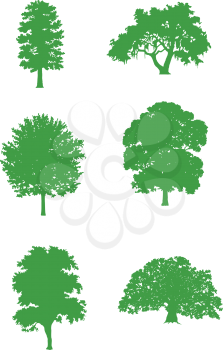 Royalty Free Clipart Image of Trees