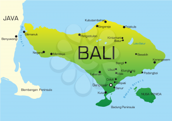 Royalty Free Clipart Image of Bali