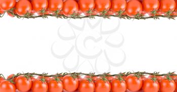 Royalty Free Photo of Tomatoes Forming a Border