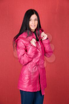 Royalty Free Photo of a Woman Wearing a Jacket