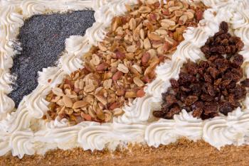 Royalty Free Photo of a Close-up of a Cake
