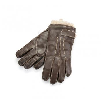 Royalty Free Photo of a Pair of Leather Gloves