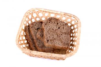 Royalty Free Photo of Bread Slices in a Basket