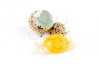 Royalty Free Photo of a Broken Quail Egg