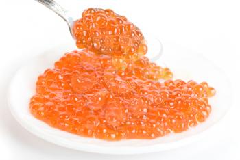 Royalty Free Photo of a Spoonful of Caviar