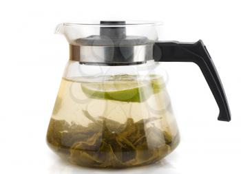 Royalty Free Photo of a Kettle of Green Tea