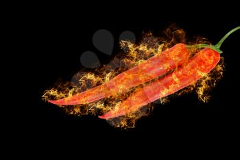 Royalty Free Photo of Red Hot Chili Peppers