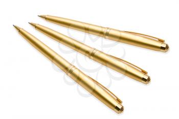 Royalty Free Photo of Gold Pens