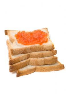 Royalty Free Photo of Caviar on Bread