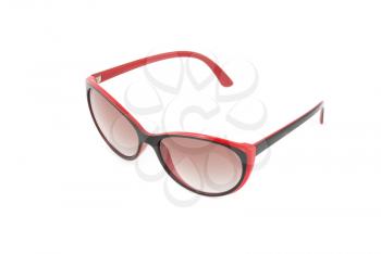 Modern sunglasses on a white background