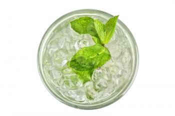 Fresh mojito isolated on white background