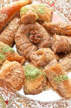 Turkish sweet delight dessert baklava