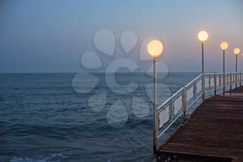 Alanya city, view from the beach, one of the famous destinations in Turkey