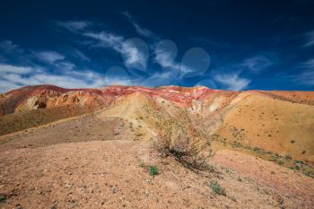 Valley of Mars landscapes in the Altai Mountains, Kyzyl Chin, Siberia, Russia