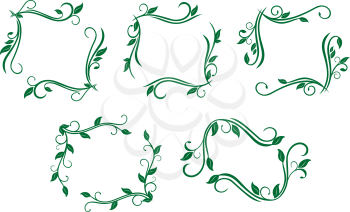 Royalty Free Clipart Image of Antique Frames