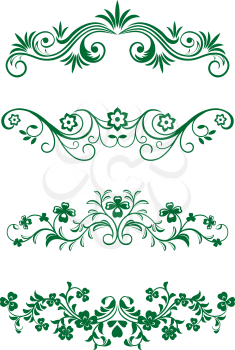 Royalty Free Clipart Image of a Set of Victorian Elements