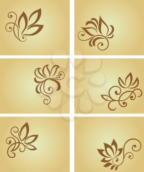 Royalty Free Clipart Image of a Set of Cards
