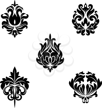 Royalty Free Clipart Image of Victorian Design Elements