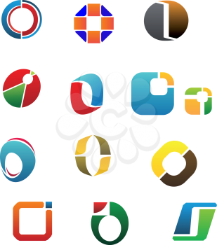Set Of Alphabet Symbols And Elements Of Letter O